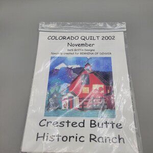 Colorado Quilt Block Pattern 2002 Crested Butte Historic Ranch Bernina Denver